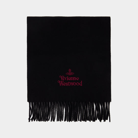 Écharpe 30x180 - Vivienne Westwood - Laine - Noir