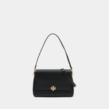 Sac Porté Épaule Charlie - Tory Burch - Cuir - Noir