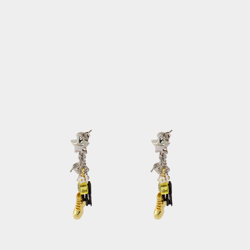 Boucles D'oreilles Mini Icon Charm - Marc Jacobs - Métal - Doré