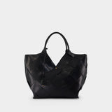 Cabas Lili Braided - ANINE BING - Cuir - Noir