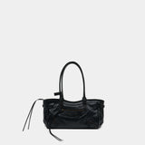 Sac Porté Épaule Le City East West - Balenciaga - Cuir - Noir