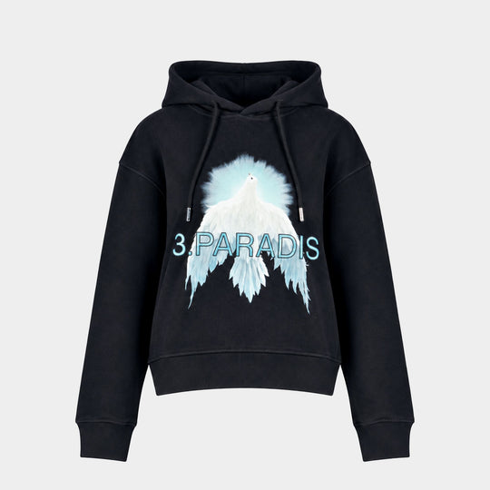 Hoodie Aurora Dove - 3.PARADIS - Coton - Noir