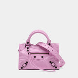 Sac À Main Le City Mini - Balenciaga - Cuir - Rose