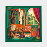 Écharpe 90x90 - Burberry - Soie - Multi