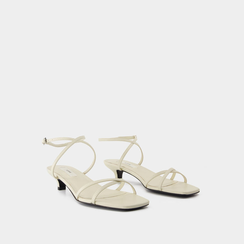 Sandales Crossover - TOTEME - Cuir - Blanc