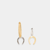 Boucles D'oreilles Asymmetric - Isabel Marant - Métal - Multi