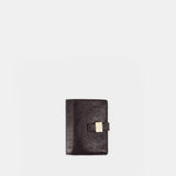 Porte Carte Slim - Ganni - Synthétique - Marron