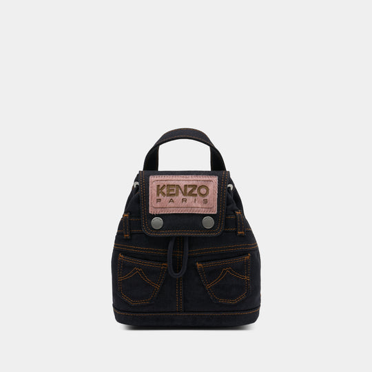 Sac À Dos Mini - Kenzo - Coton - Bleu