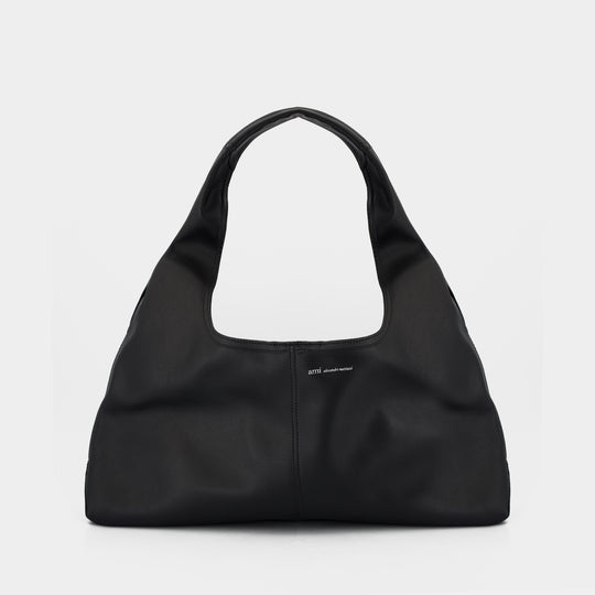 Sac Porté Épaule Etienne - AMI Paris - Cuir - Noir