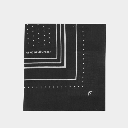 Écharpe 85x85 - OFFICINE GENERALE - Laine - Noir