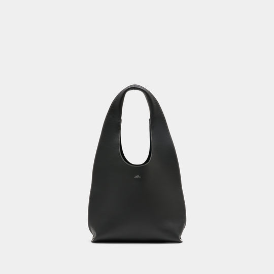 Cabas Le Neige Clou - A.P.C. - Cuir - Noir