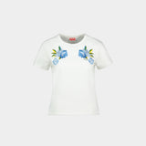 T-Shirt Gots Wildflower - Kenzo - Coton - Blanc
