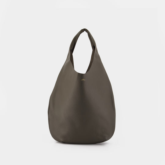 Sac Porté Épaule Le Neige - A.P.C. - Cuir - Kaki