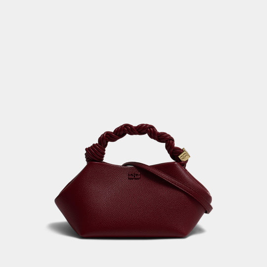Sac À Main Bou Small Grained - Ganni - Synthétique - Rouge
