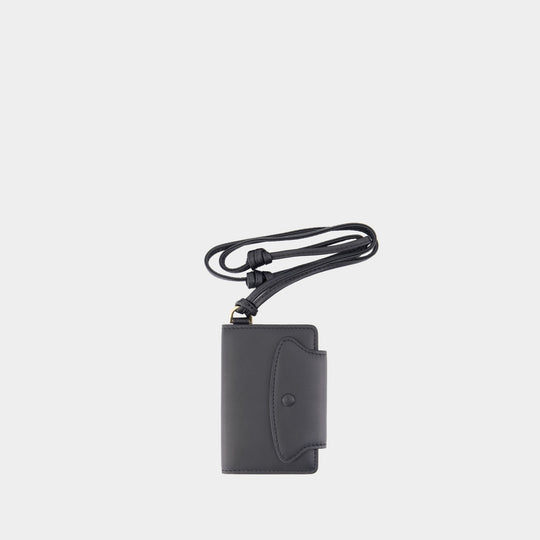 Charm Mimi Notebook - AMI Paris - Cuir - Noir