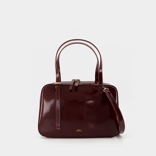 Sac À Main Virginie Box - A.P.C. - Cuir - Bordeaux