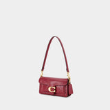 Sac Porté Épaule Glazed Tabby  20 - Coach - Cuir - Rouge