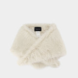 Écharpe Neckerchief - Simone Rocha - Fausse Fourrure - Beige