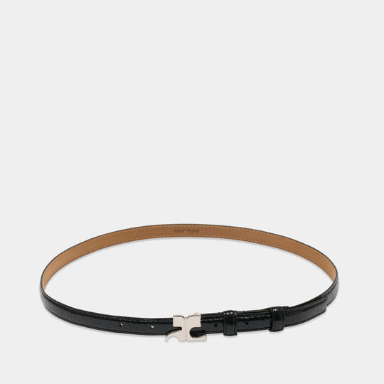 Ceinture Ac - Courreges - Cuir - Noir