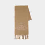Écharpe 25x180 - Vivienne Westwood - Laine - Beige