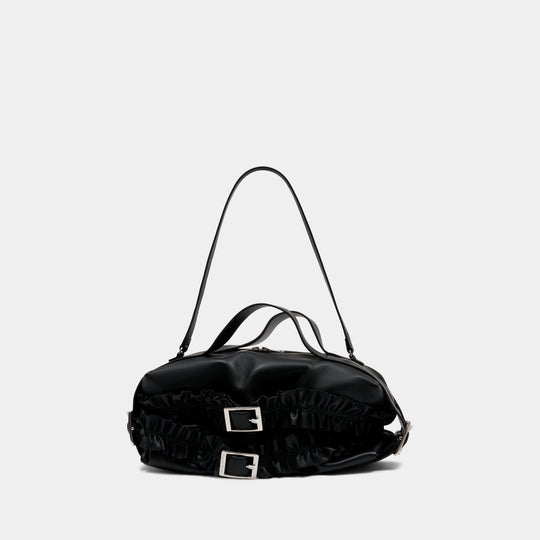 Sac Porté Épaule Biker Frill - Simone Rocha - Cuir - Noir
