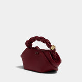 Sac À Main Bou Mini Grained - Ganni - Synthétique - Rouge