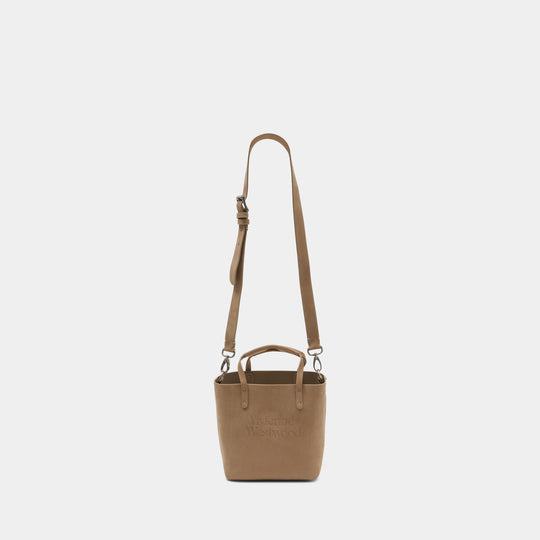 Cabas Studio Small - Vivienne Westwood - Cuir - Beige