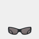 Lunettes De Soleil Bb0461s - Balenciaga - Bioplastiques - Noir