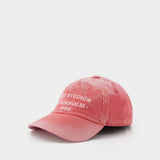 Casquette - Acne Studios - Coton - Rouge