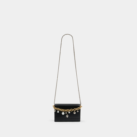 Sac À Bandoulière Small Skull - Alexander McQueen - Cuir - Noir