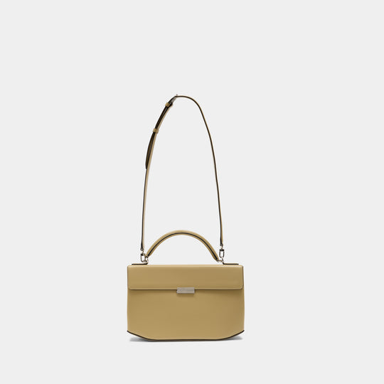 Sac À Main Box Top Handle - TOTEME - Cuir - Beige