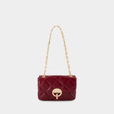 Sac À Bandoulière Moon Moyen - Vanessa Bruno - Cuir - Bordeaux