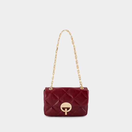 Sac À Bandoulière Moon Moyen - Vanessa Bruno - Cuir - Bordeaux