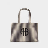 Cabas Lara - ANINE BING - Coton - Noir/Blanc
