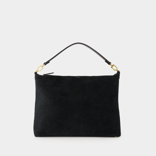 Sac Porté Épaule Medium Bevel - TOTEME - Cuir - Noir