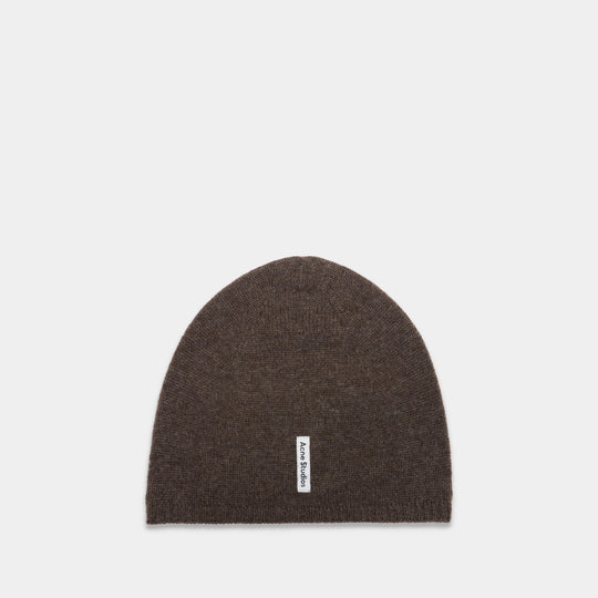 Bonnet Fitted - Acne Studios - Cachemire - Marron
