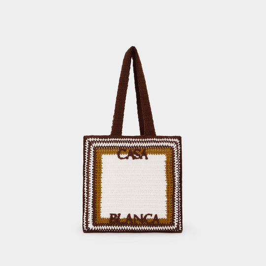 Cabas Crochet - Casablanca - Coton - Marron