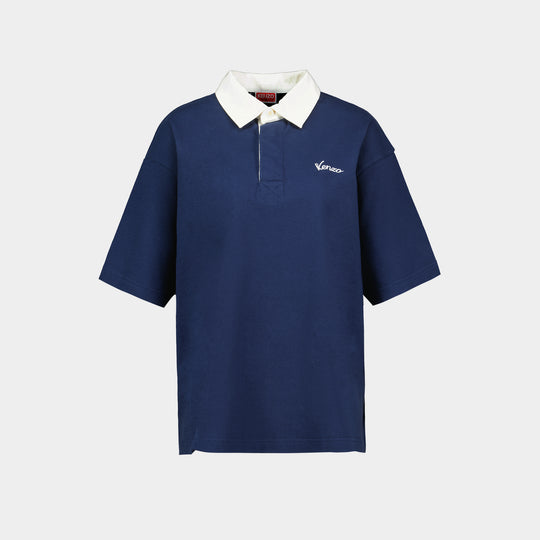Polo Gots Varsity Relax - Kenzo - Coton - Bleu