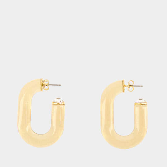 Boucles D'oreilles - Rabanne - Synthétique - Doré