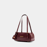 Sac Porté Épaule - Versace - Cuir - Bordeaux