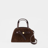 Sac À Main Romy Small Bauletto - Tory Burch - Cuir - Marron