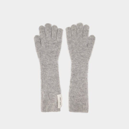 Gants Sarue Long 16165 - SAMSØE SAMSØE - Laine - Gris