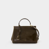 Sac À Main Sloane Frame - Victoria Beckham - Cuir - Kaki