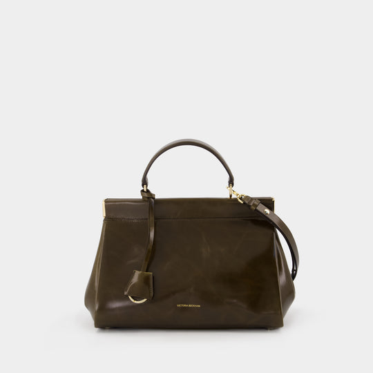Sac À Main Sloane Frame - Victoria Beckham - Cuir - Kaki