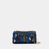 Sac À Bandoulière The Dual Chain Mini - Marc Jacobs - Coton - Bleu