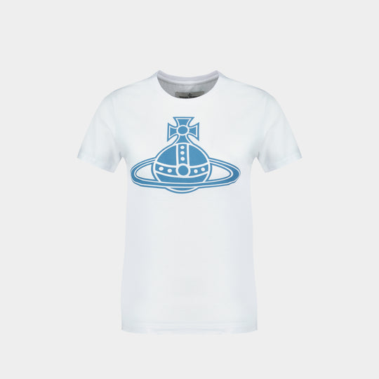 T Shirt Paris Orb Peru' - Vivienne Westwood - Coton - Blanc