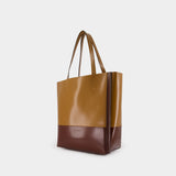 Cabas Museo Large - Marni - Cuir - Marron