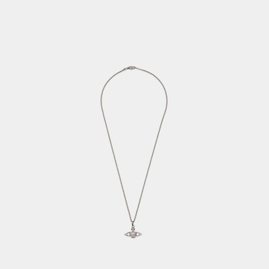 Collier Man. Mini Bas Relief Orb - Vivienne Westwood - Métal - Argenté