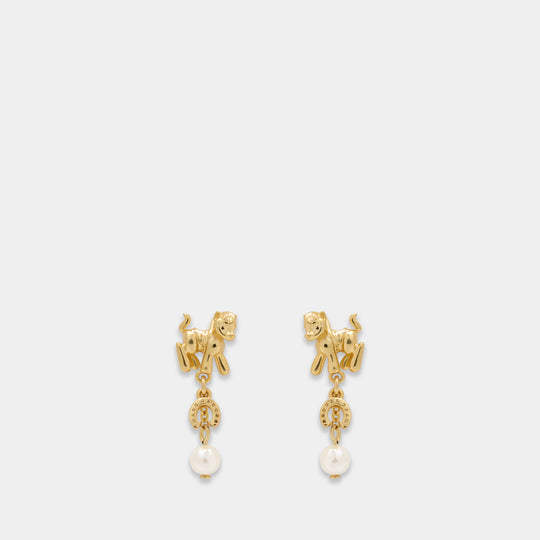 Boucles D'oreilles The Pony Charm - Marc Jacobs - Laiton - Doré