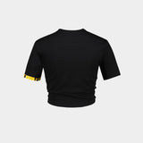 T Shirt Barocco - Versace - Coton - Noir